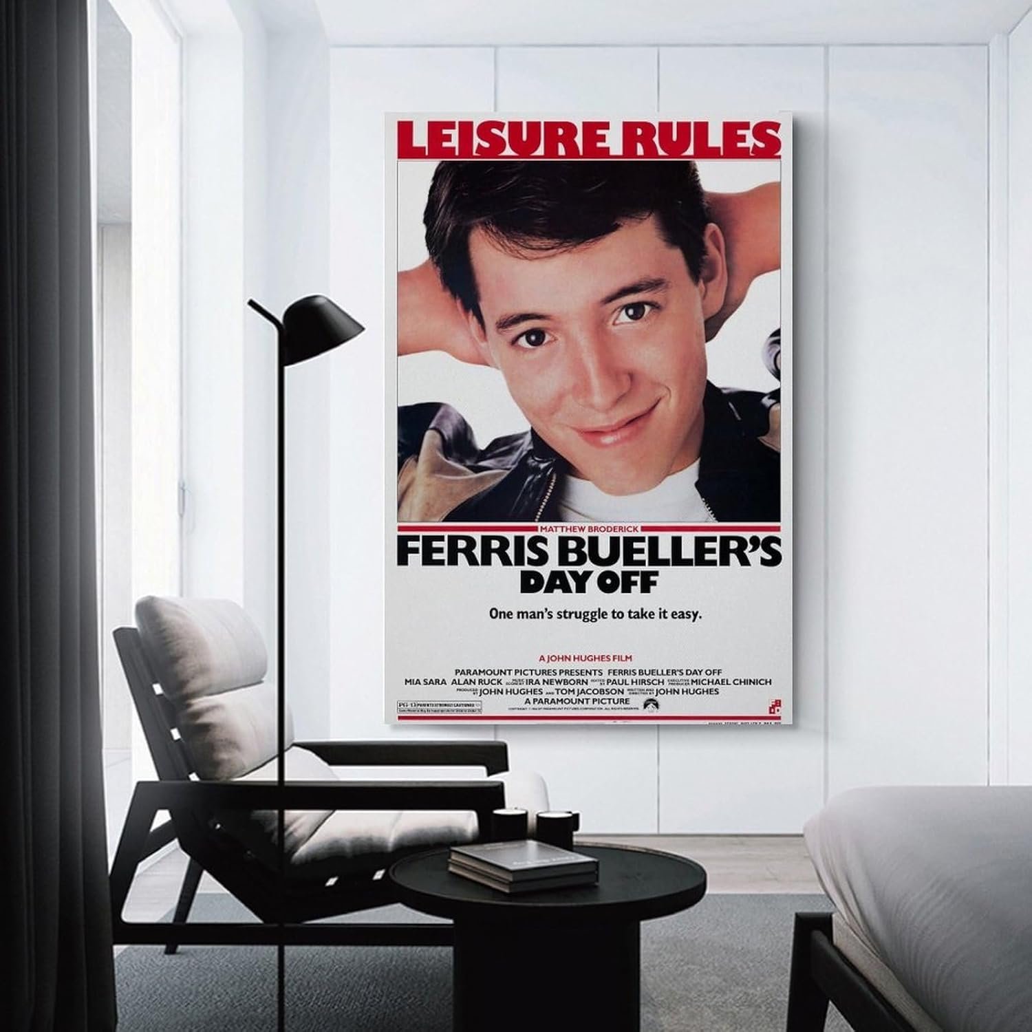 Ferris Bueller's Day Off- Movie Poster for Home Aesthetic Canvas Art Wall Decor Gifts 12x18inch(30x45cm)