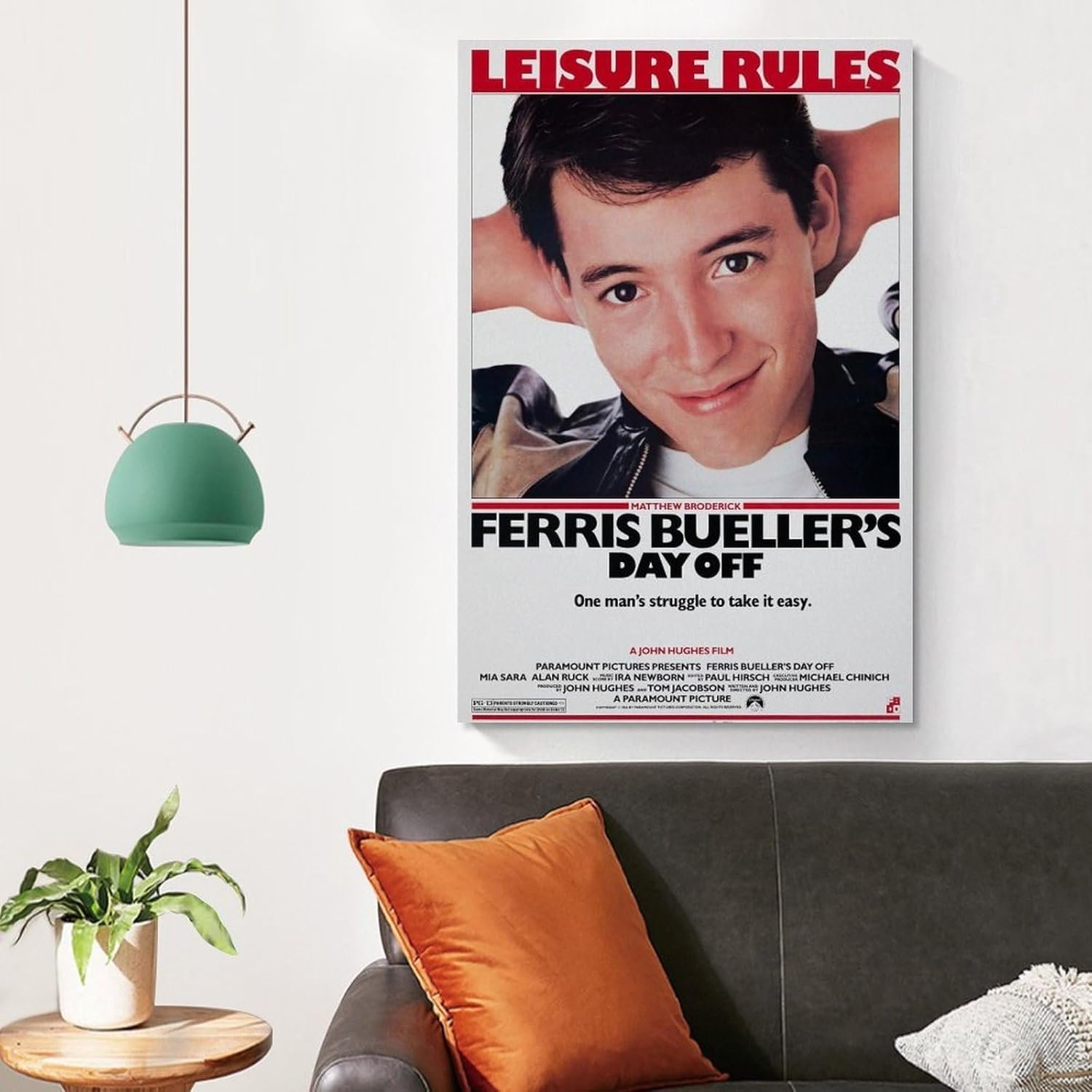 Ferris Bueller's Day Off- Movie Poster for Home Aesthetic Canvas Art Wall Decor Gifts 12x18inch(30x45cm)