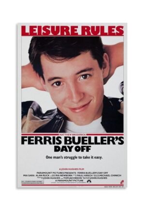 Ferris Bueller's Day Off- Movie Poster for Home Aesthetic Canvas Art Wall Decor Gifts 12x18inch(30x45cm)