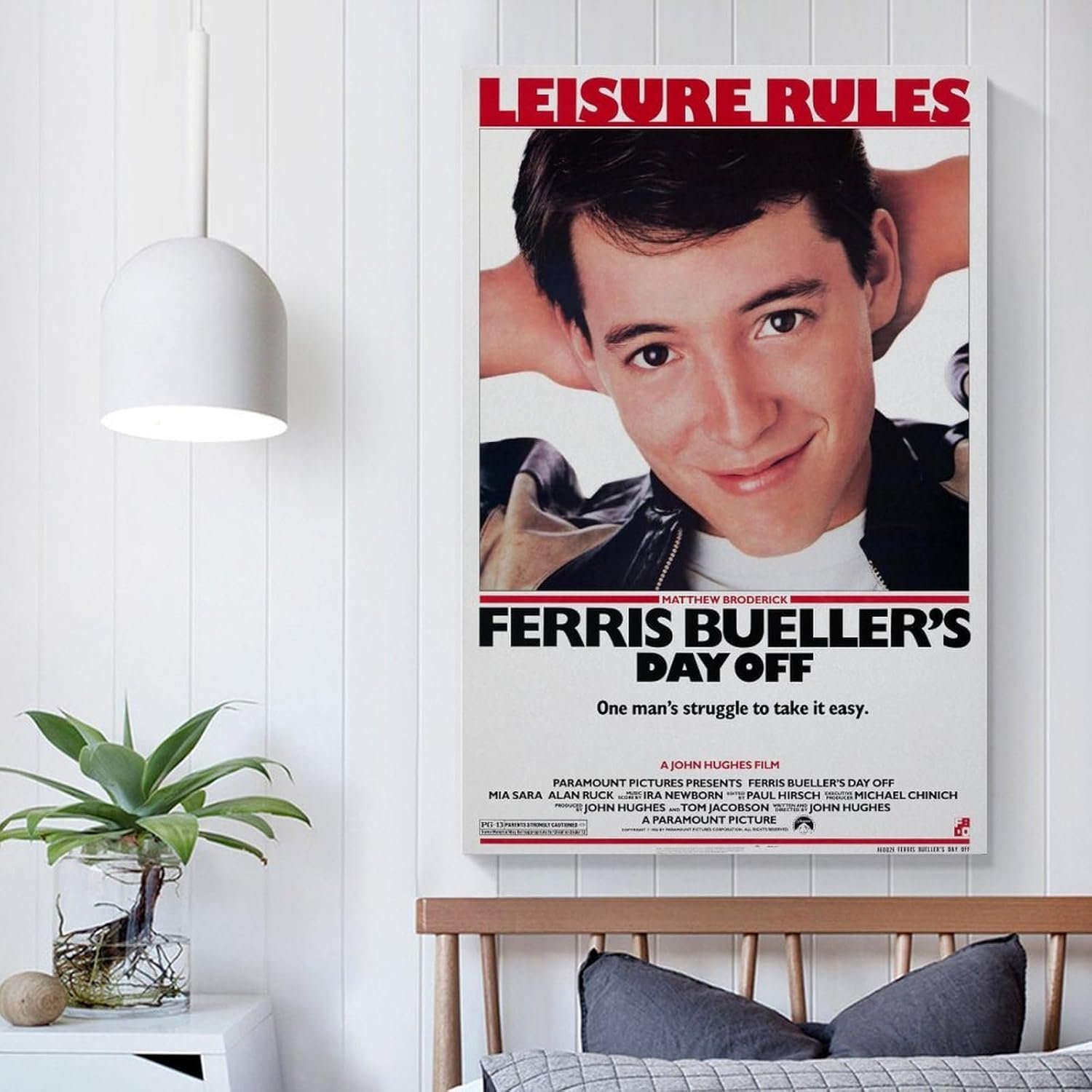 Ferris Bueller's Day Off- Movie Poster for Home Aesthetic Canvas Art Wall Decor Gifts 12x18inch(30x45cm)