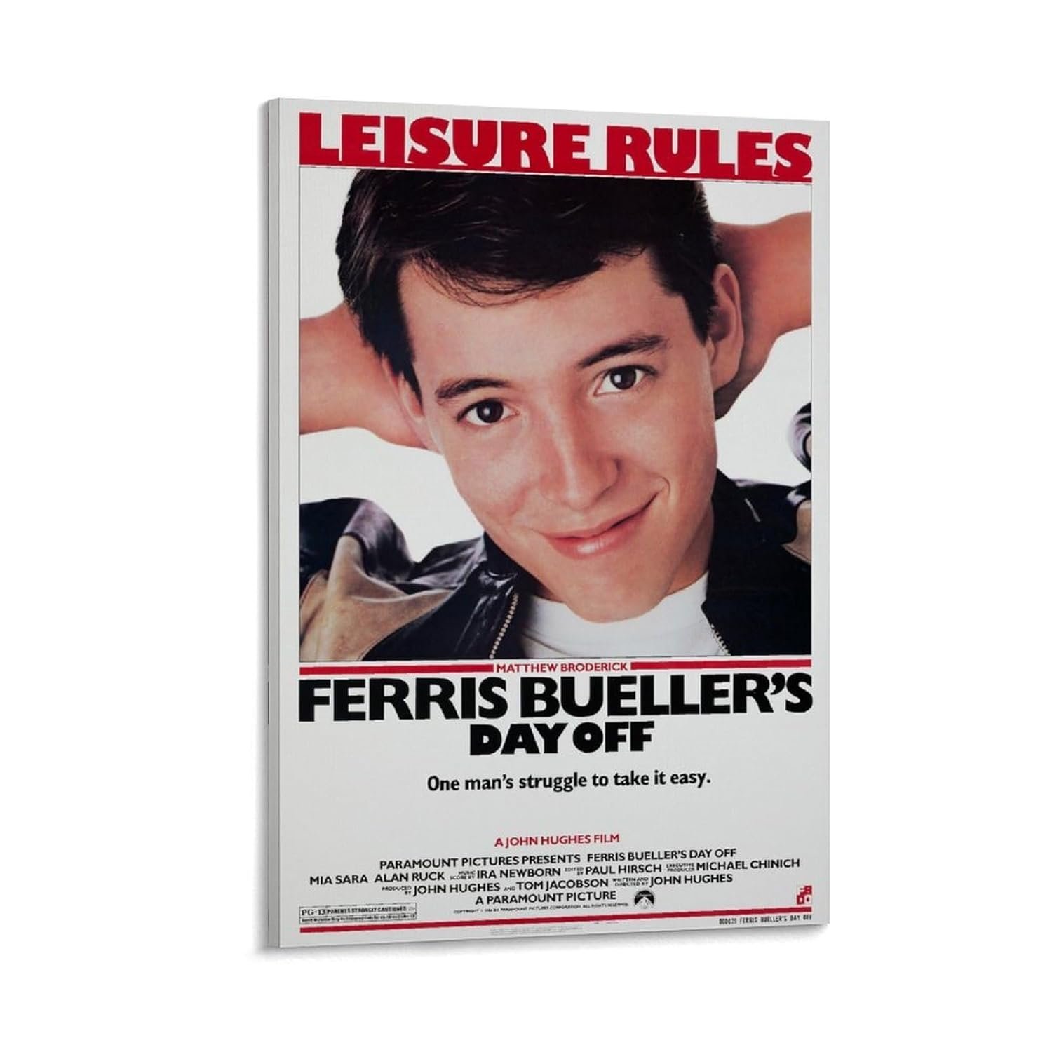 Ferris Bueller's Day Off- Movie Poster for Home Aesthetic Canvas Art Wall Decor Gifts 12x18inch(30x45cm)