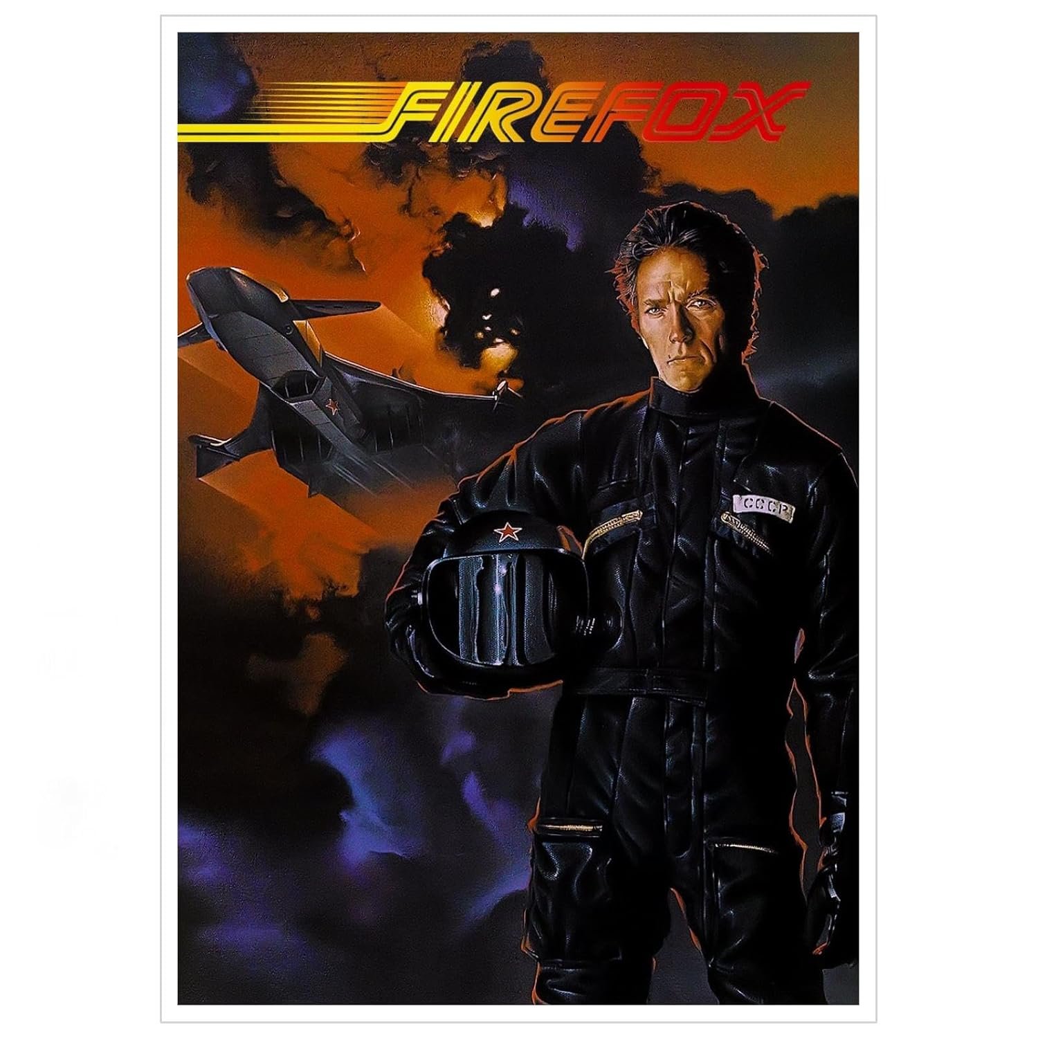 Firefox Movie Poster Wall Art Action Movies Canvas Prints Science Fiction Movies Poster For Home Office Cinema Decorations Unframed 18"x12"