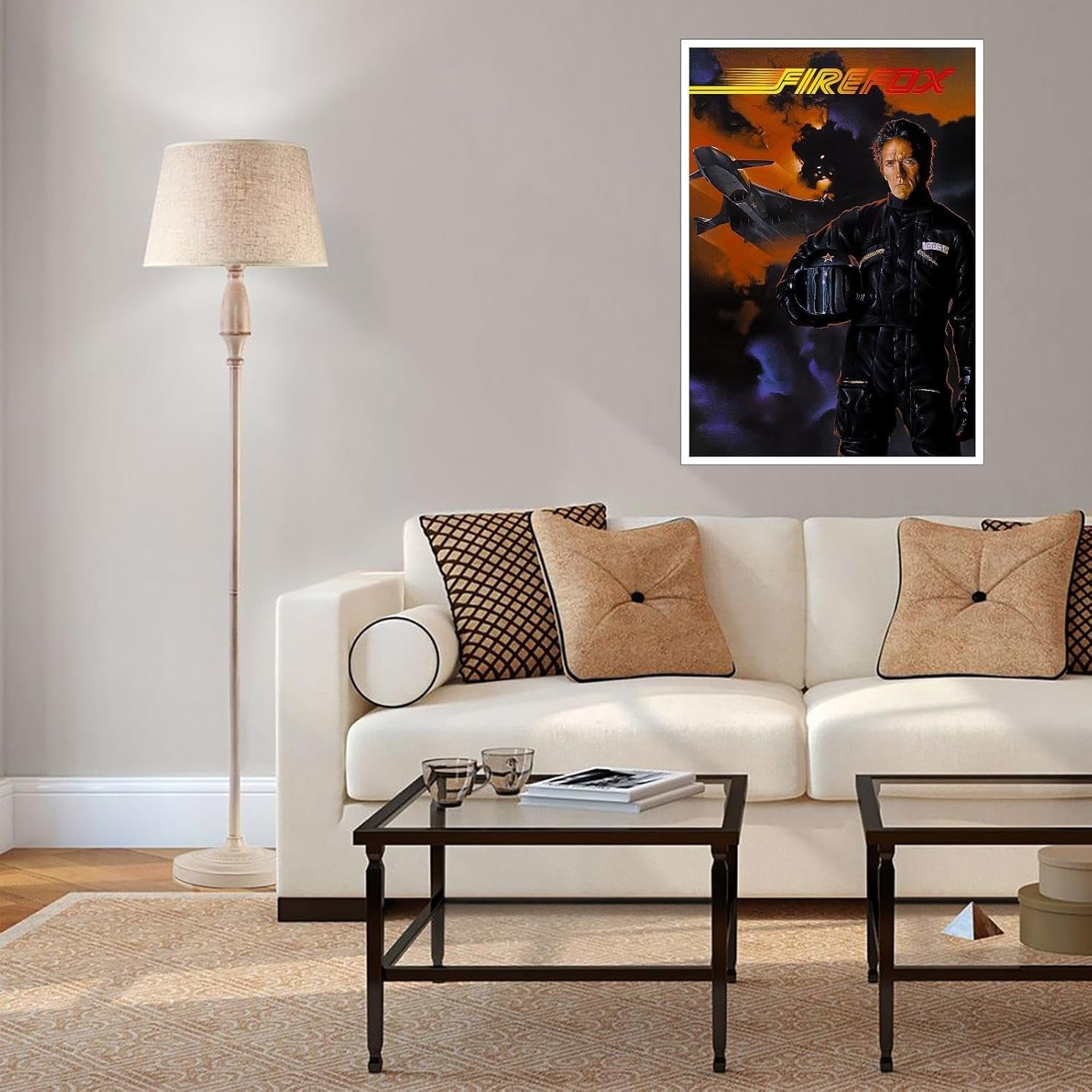 Firefox Movie Poster Wall Art Action Movies Canvas Prints Science Fiction Movies Poster For Home Office Cinema Decorations Unframed 18"x12"