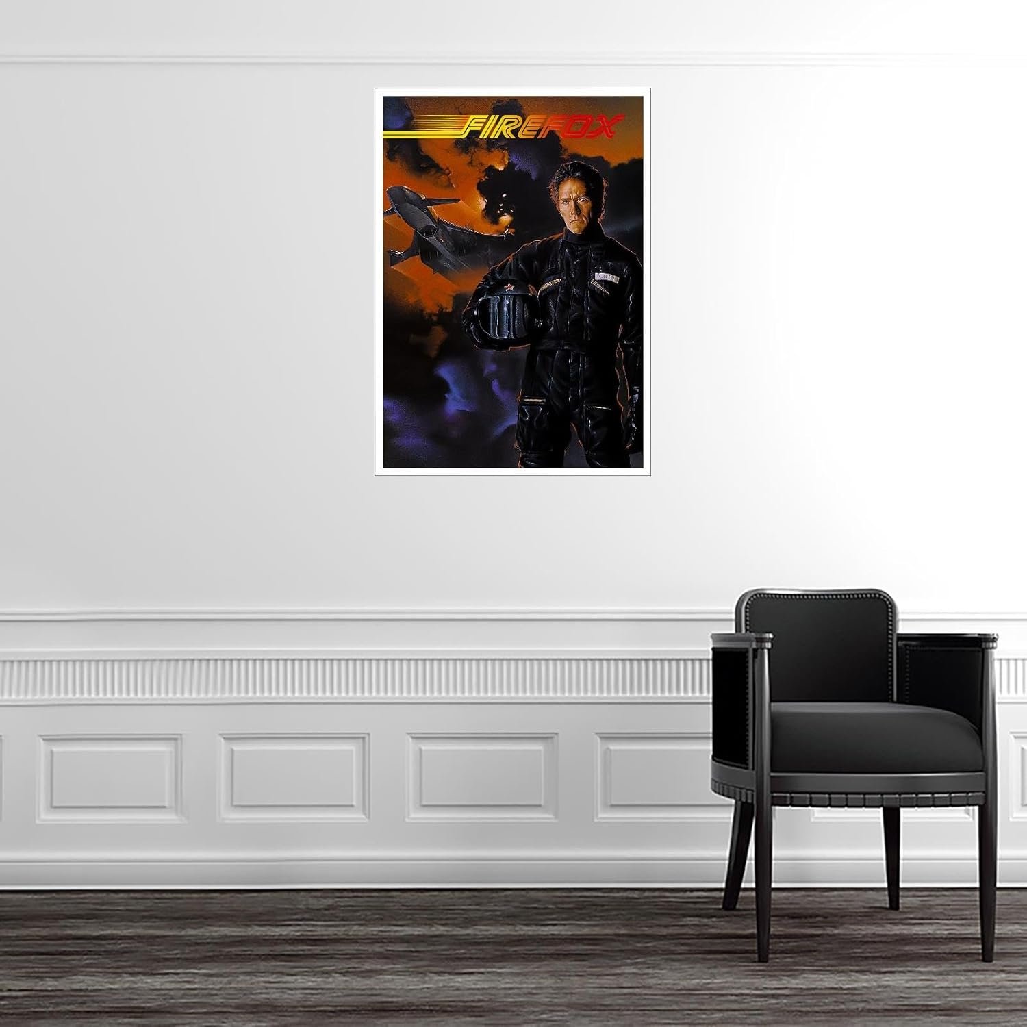 Firefox Movie Poster Wall Art Action Movies Canvas Prints Science Fiction Movies Poster For Home Office Cinema Decorations Unframed 18"x12"