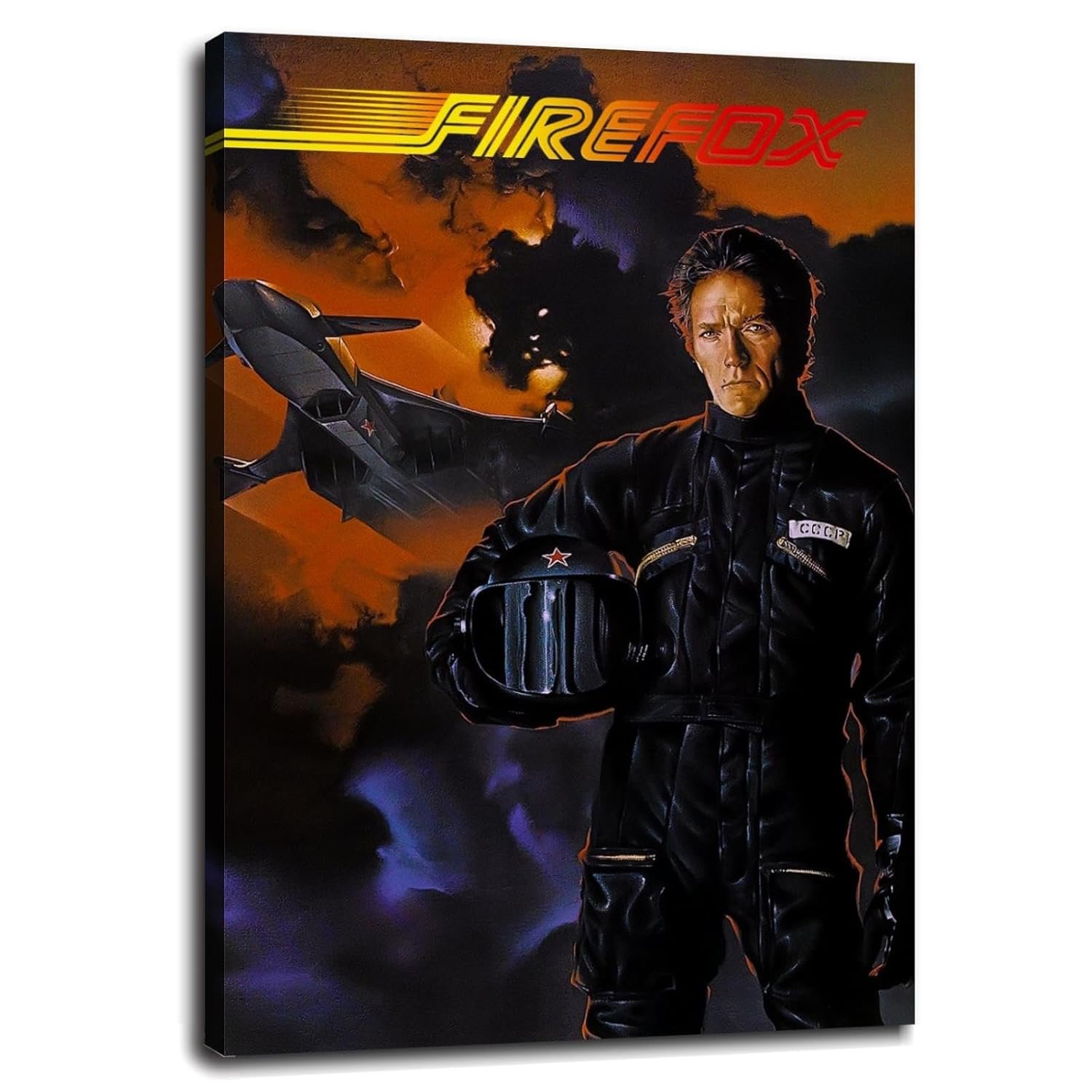 Firefox Movie Poster Wall Art Action Movies Canvas Prints Science Fiction Movies Poster For Home Office Cinema Decorations Unframed 18"x12"