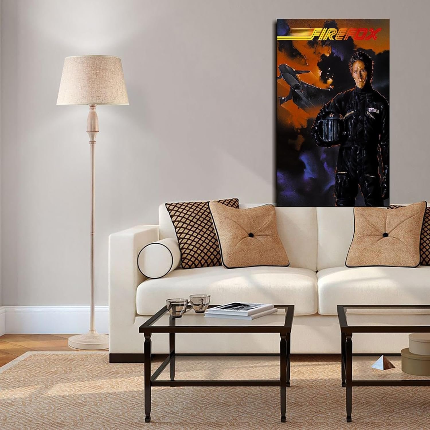 Firefox Movie Poster Wall Art Action Movies Canvas Prints Science Fiction Movies Poster For Home Office Cinema Decorations Unframed 18"x12"