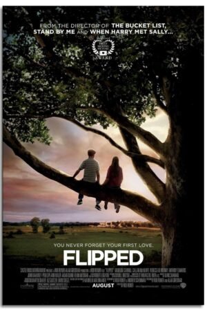 Flipped Movies Poster Canvas Prints A Childlike Love Movie poster Beautiful Love Movies Posters Wall Art For Home Office Bedroom Decorations Noframed 18"x12"