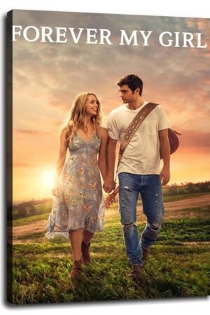 Forever My Girl Movie Poster Canvas Prints Love Movies Classic Movies Poster Wall Art For Home Office Decorations With Framed 36"x24"