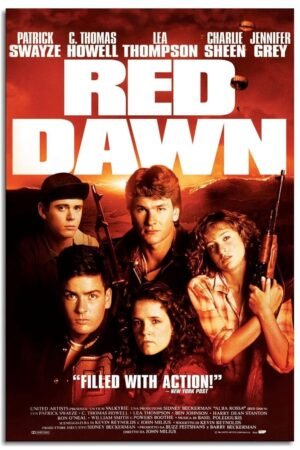 Generic Red Dawn (1984) Movie Posters Wall Art Action Movie Posters Canvas Prints Action Movie Posters Poster For Home Office Bedroom Decorations Unframed 12""x8""