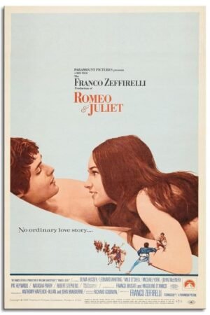 Generic Romeo And Juliet Movies Poster Classic Romantic Movie Canvas Prints Romantic Dramatic Movie Wall Art For Home Office Living Room Decorations Unframed 18""x12""