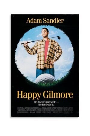 Happy Gilmore Movie Poster for Home Aesthetic Canvas Art Wall Decor Gifts 12x18inch(30x45cm)