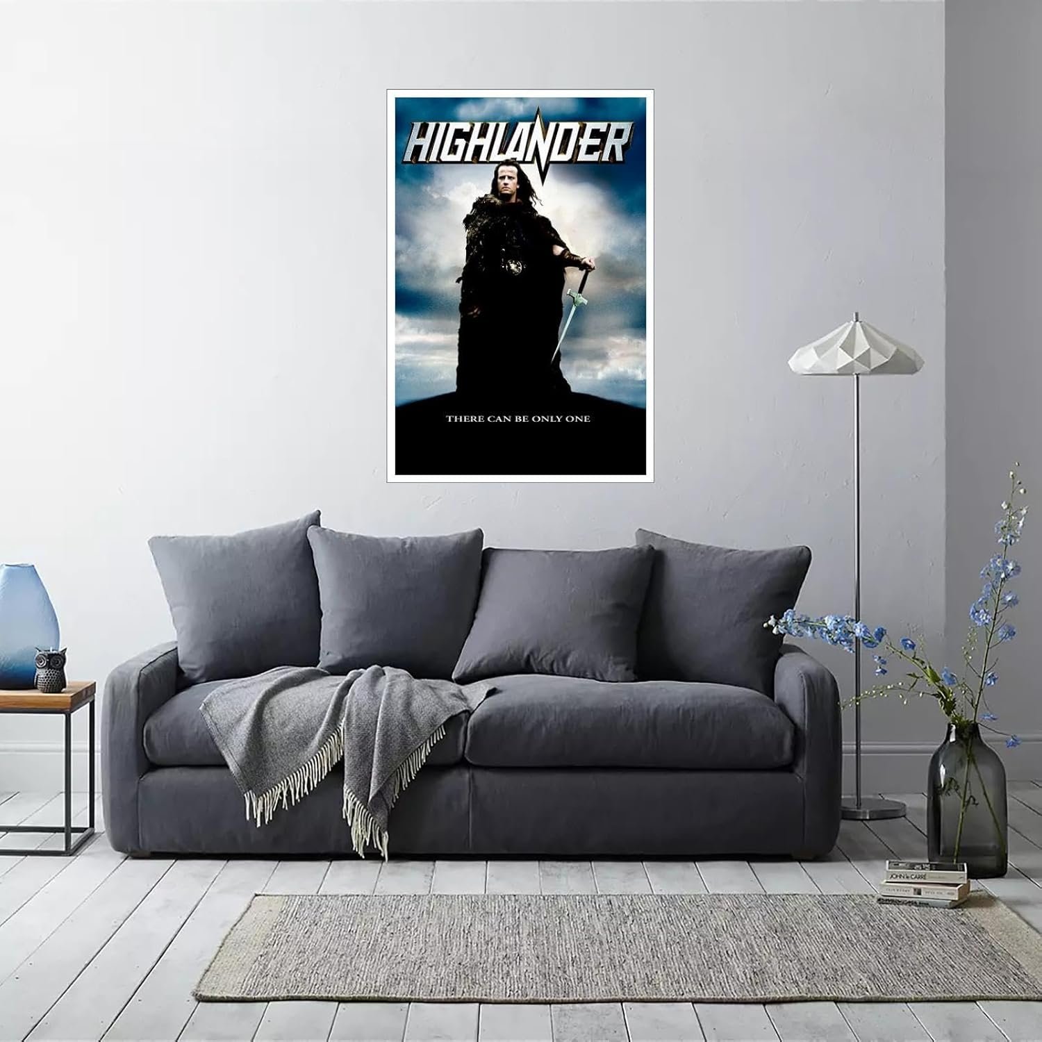 Highlander Movie Poster Canvas Prints Fantasy Adventure Action Movies Poster Wall Art For Home Office Cinema Decorations Unframed 18"x12"