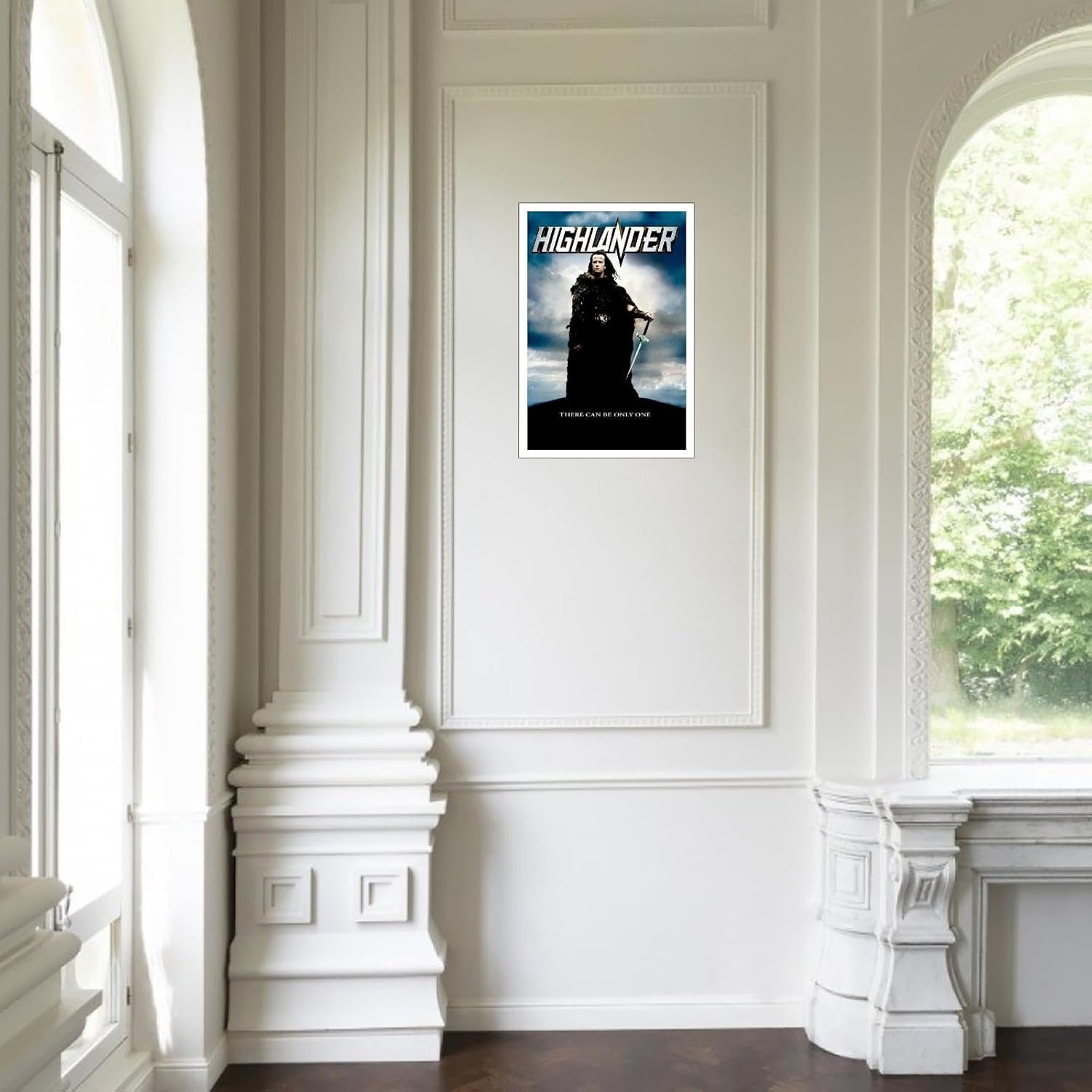 Highlander Movie Poster Canvas Prints Fantasy Adventure Action Movies Poster Wall Art For Home Office Cinema Decorations Unframed 18"x12"