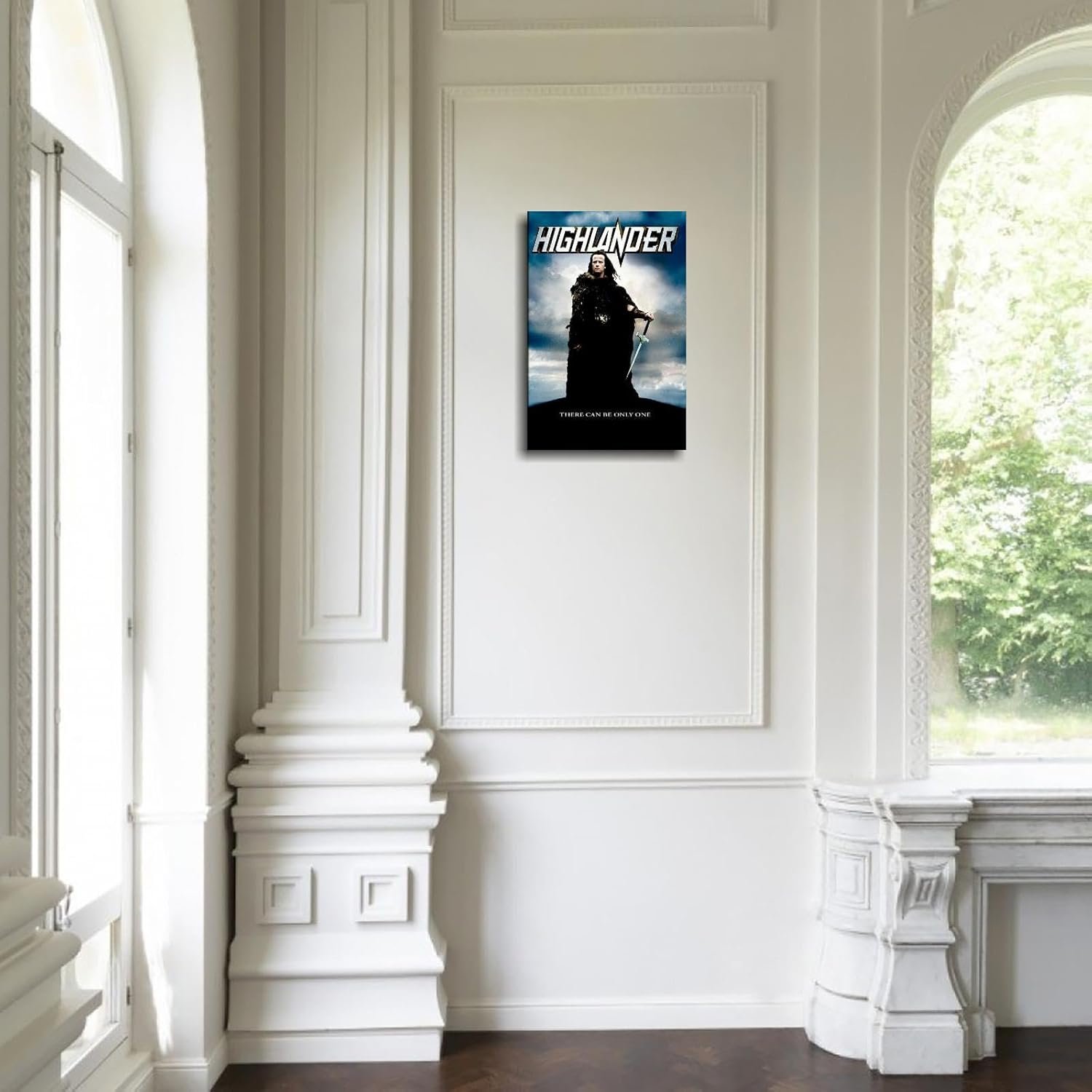 Highlander Movie Poster Canvas Prints Fantasy Adventure Action Movies Poster Wall Art For Home Office Cinema Decorations Unframed 18"x12"