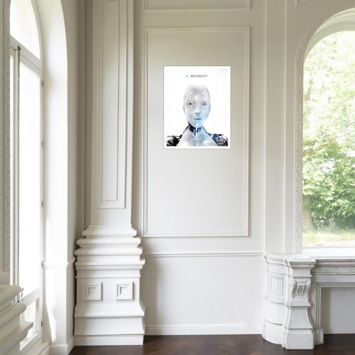 I, Robot Movie Poster Canvas Prints Science Fiction Movies Action Movies Poster Wall Art For Home Office Cinema Decorations Unframed 10"x8"