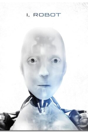 I, Robot Movie Poster Canvas Prints Science Fiction Movies Action Movies Poster Wall Art For Home Office Cinema Decorations Unframed 10"x8"