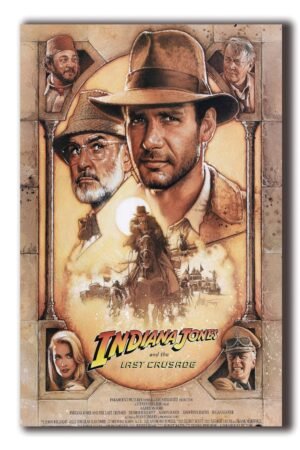 Indiana Jones and The Last Crusade Movie Poster for Home Decor Wall Art 11x17inch (28x43cm) Frameless Gift