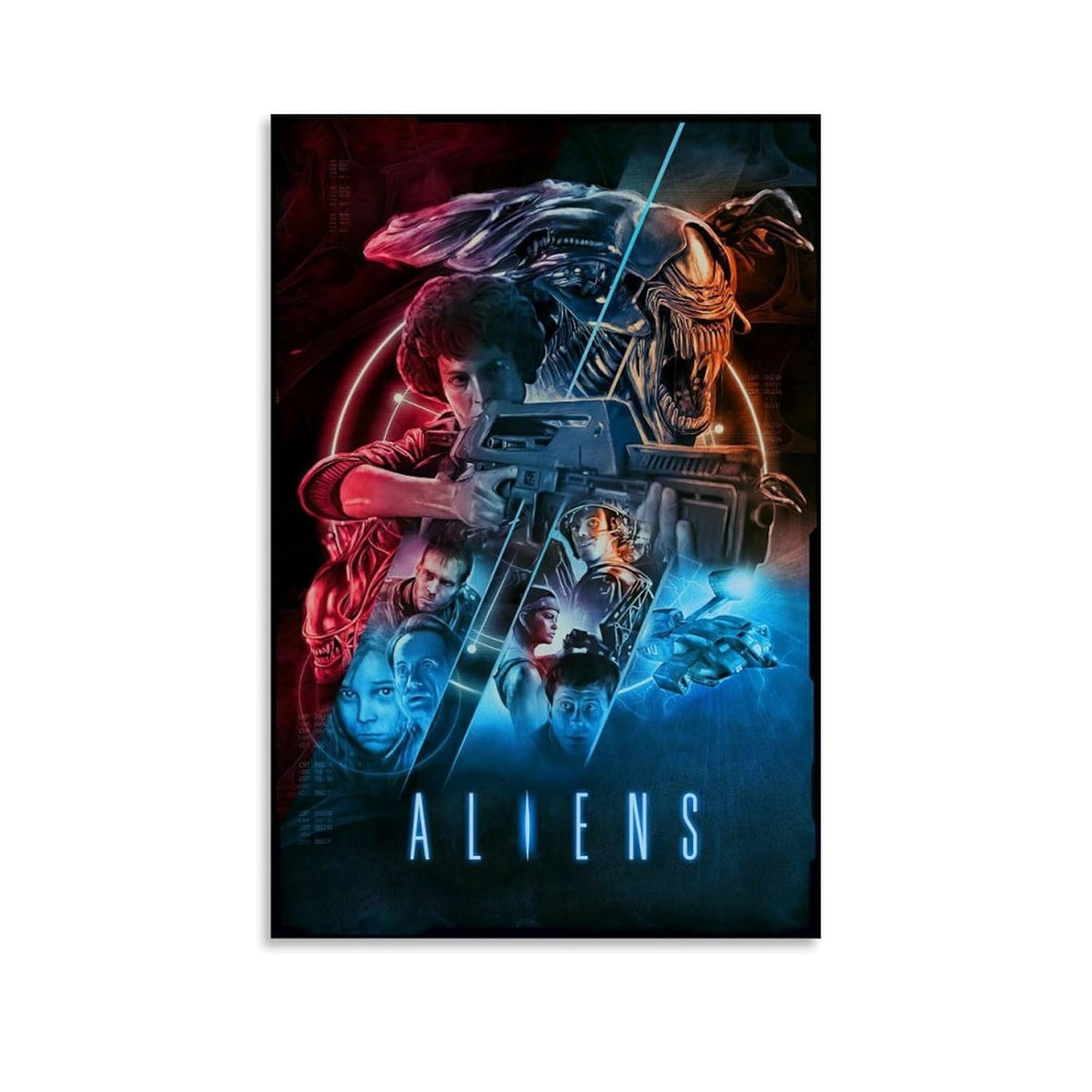 JGNHJC Alien Horror Movie Poster for Bedroom Aesthetic Canvas Art Poster Bedroom Decor Posters 20x30inch(50x75cm), Unframe-style-7