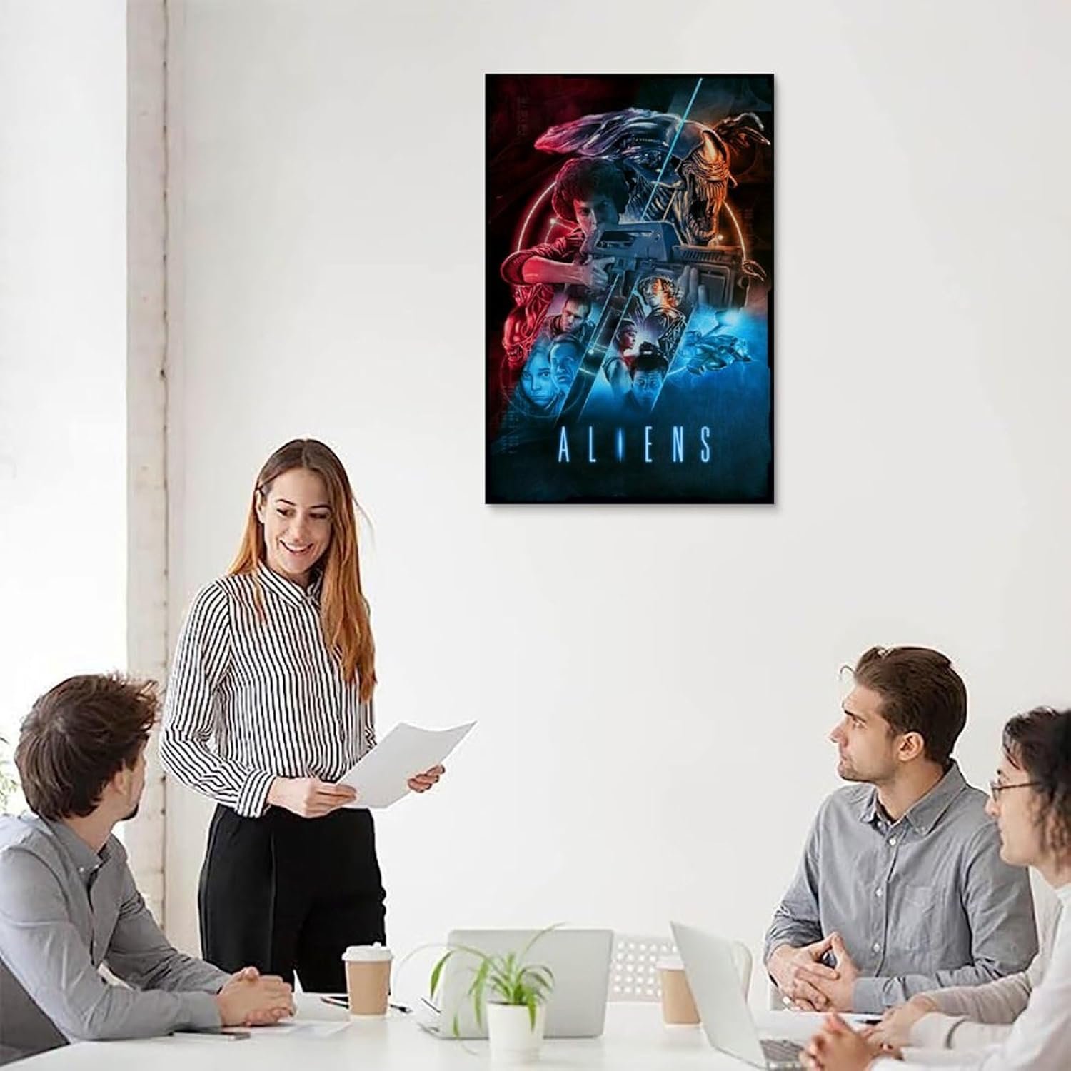 JGNHJC Alien Horror Movie Poster for Bedroom Aesthetic Canvas Art Poster Bedroom Decor Posters 20x30inch(50x75cm), Unframe-style-7