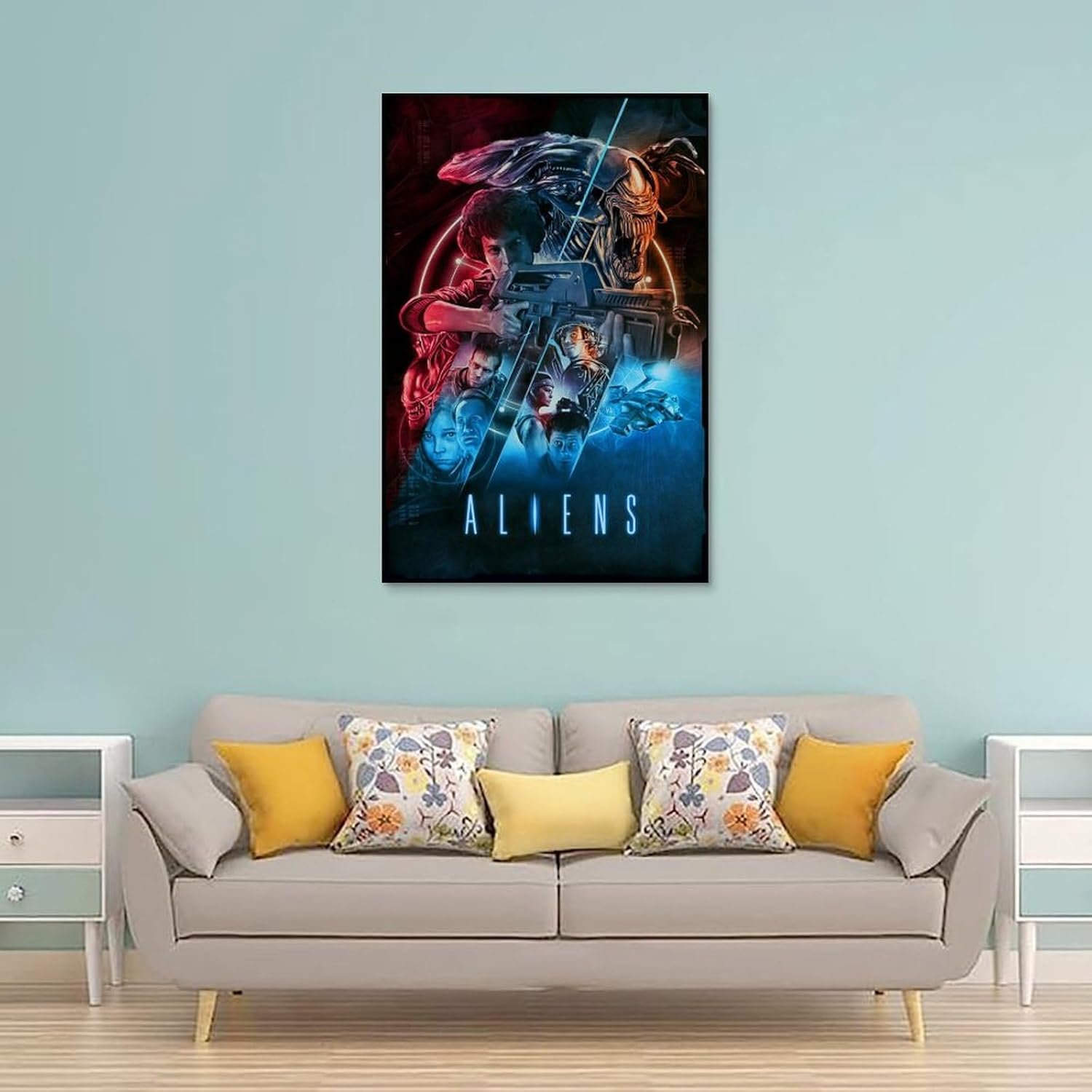 JGNHJC Alien Horror Movie Poster for Bedroom Aesthetic Canvas Art Poster Bedroom Decor Posters 20x30inch(50x75cm), Unframe-style-7