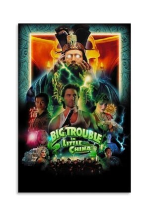 JGNHJC Big Trouble In Little China Movie Poster Canvas Wall Art Living Room Posters Bedroom Painting 24x36inch(60x90cm), Unframe-style-8