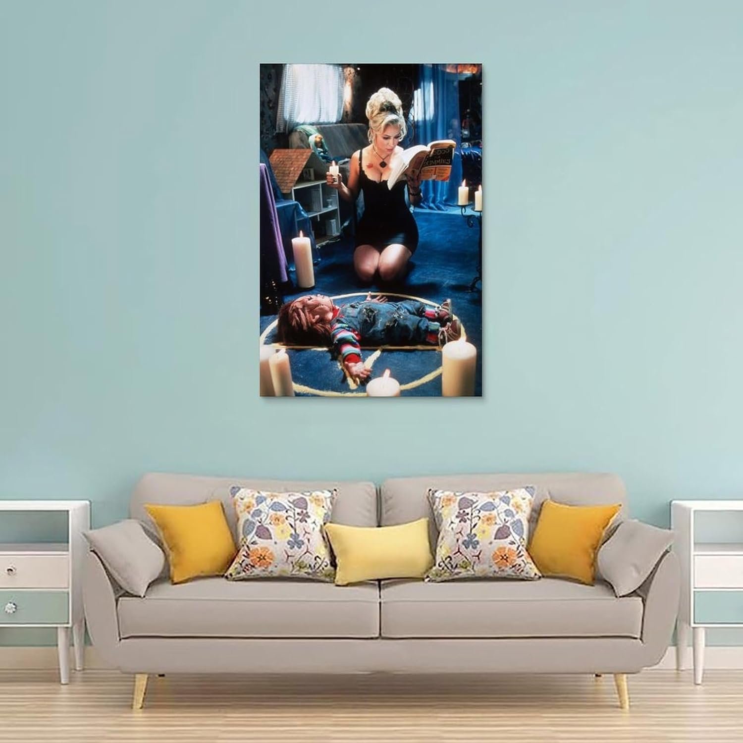 JGNHJC Bride of Chucky Poster Jennifer Tilly Poster Canvas Art Poster Bedroom Decor Posters 12x18inch(30x45cm), Unframe-style-14