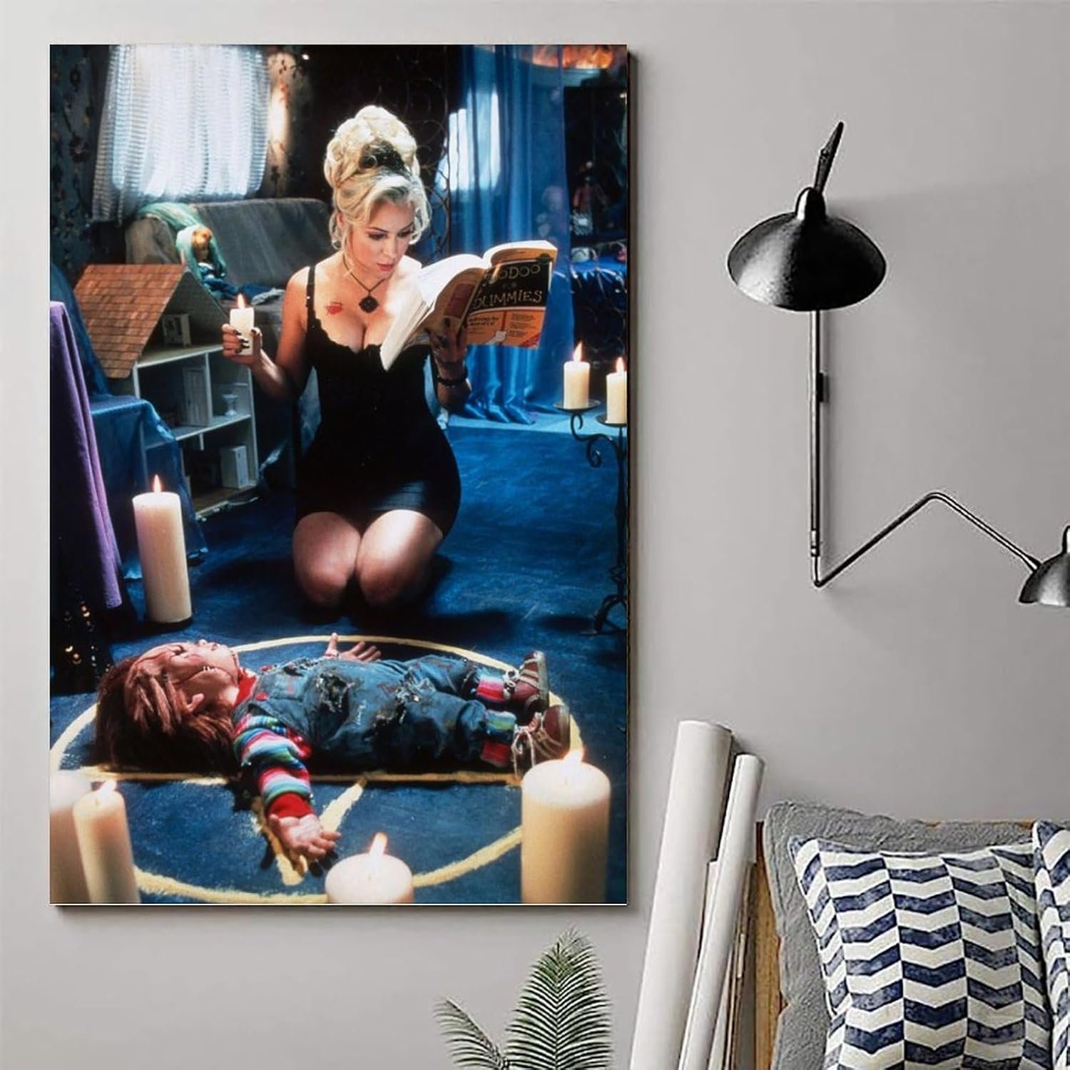 JGNHJC Bride of Chucky Poster Jennifer Tilly Poster Canvas Art Poster Bedroom Decor Posters 12x18inch(30x45cm), Unframe-style-14