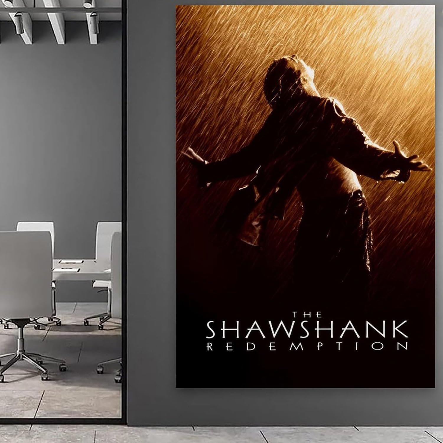 JGNHJC Classic Movie Poster Canvas Wall Art Living Room Posters Bedroom Painting 20x30inch(50x75cm), Frame-style-5