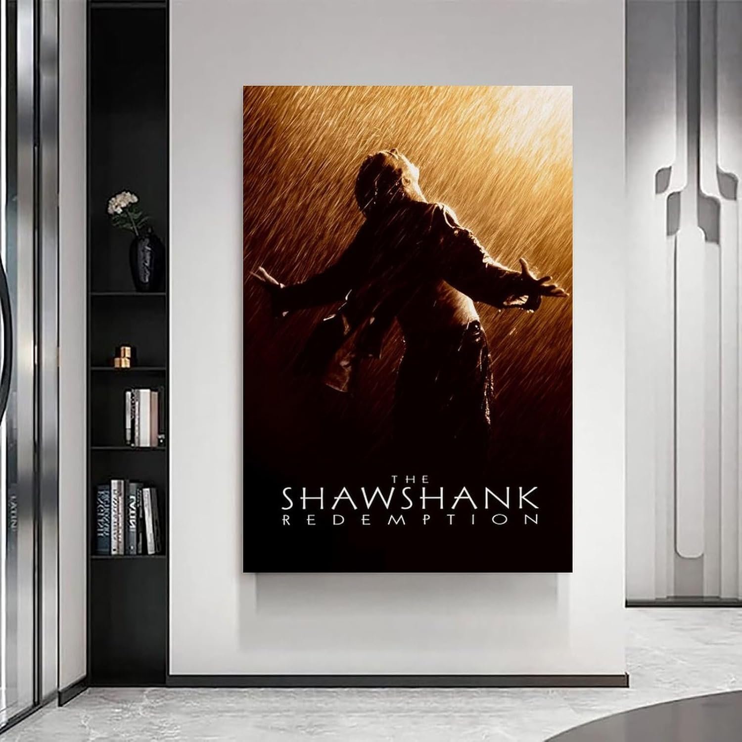 JGNHJC Classic Movie Poster Canvas Wall Art Living Room Posters Bedroom Painting 20x30inch(50x75cm), Frame-style-5