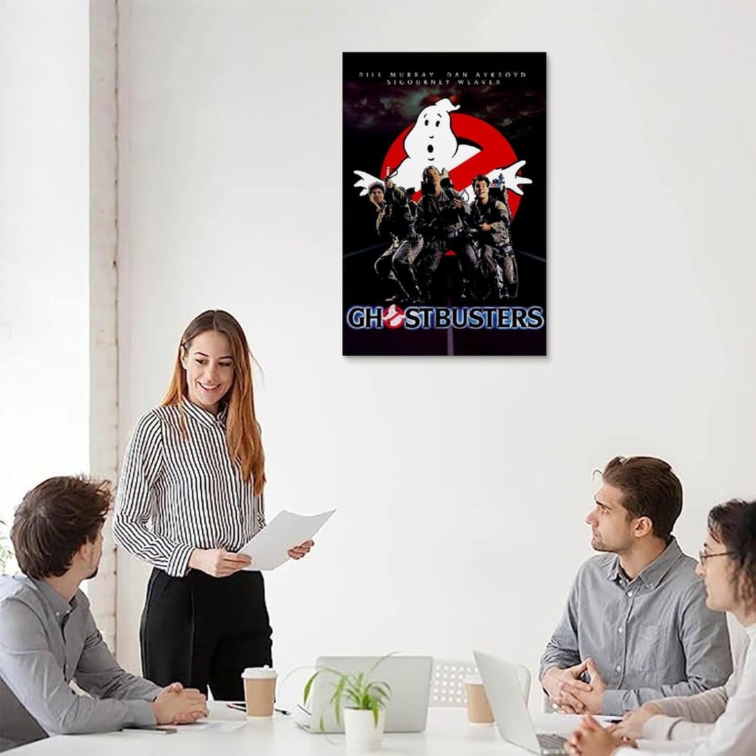 JGNHJC Ghostbusters Movie Poster Canvas Wall Art Living Room Posters Bedroom Painting 24x36inch(60x90cm), Unframe-style-2