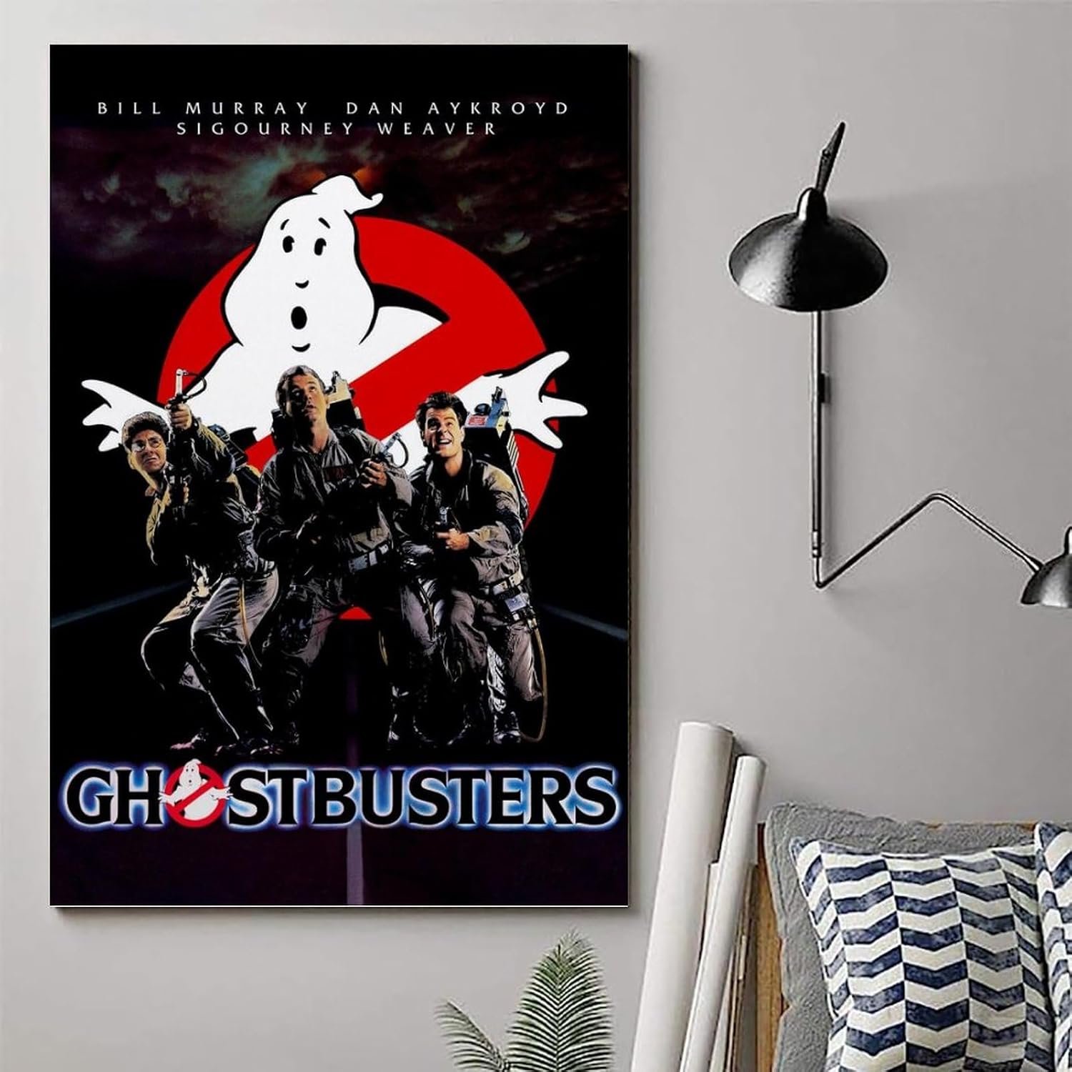 JGNHJC Ghostbusters Movie Poster Canvas Wall Art Living Room Posters Bedroom Painting 24x36inch(60x90cm), Unframe-style-2