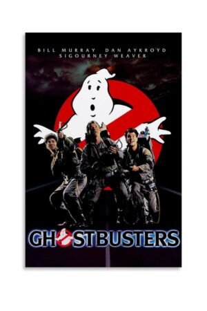 JGNHJC Ghostbusters Movie Poster Canvas Wall Art Living Room Posters Bedroom Painting 24x36inch(60x90cm), Unframe-style-2