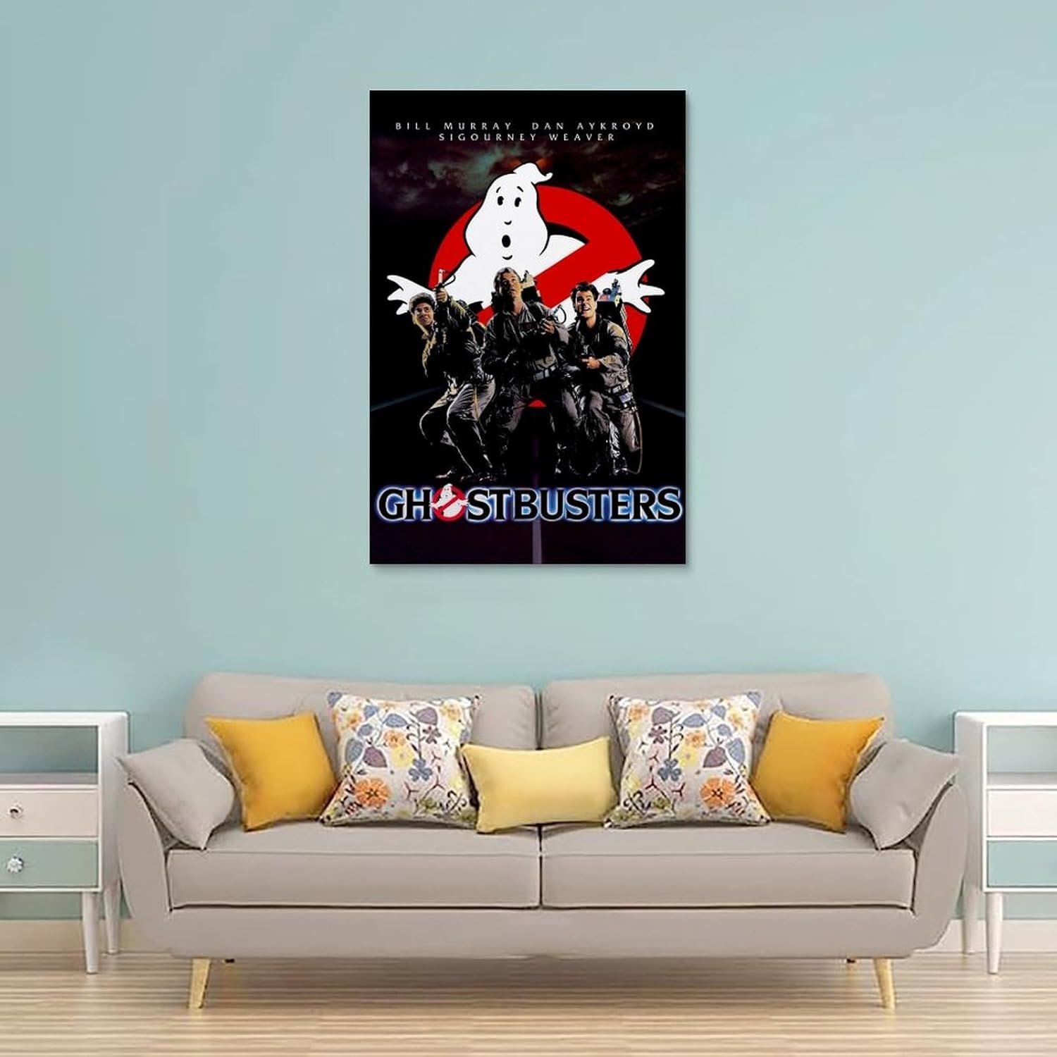 JGNHJC Ghostbusters Movie Poster Canvas Wall Art Living Room Posters Bedroom Painting 24x36inch(60x90cm), Unframe-style-2