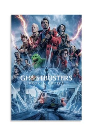 JGNHJC Ghostbusters Poster Frozen Empire 2024 Movie Posters Canvas Art Poster Bedroom Decor 12x18inch(30x45cm), Unframe-style-1