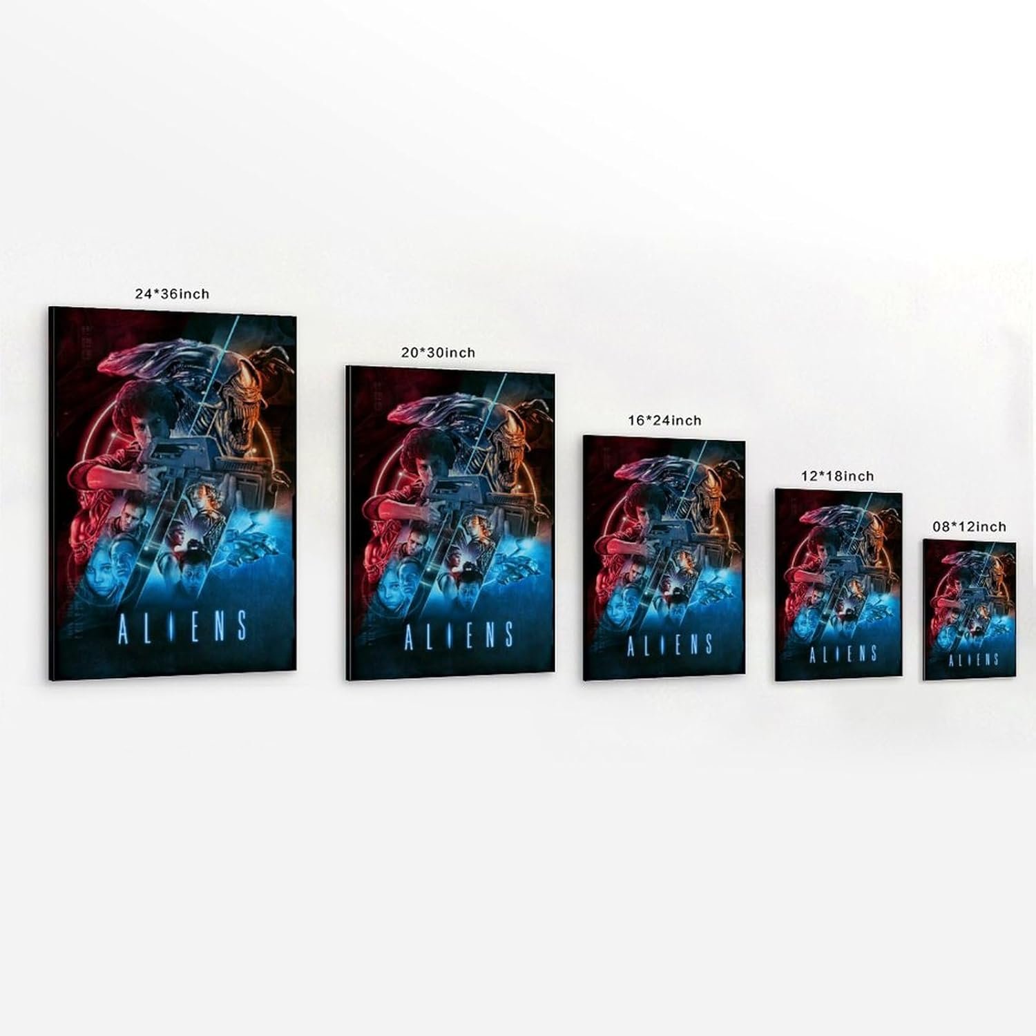 JGNHJC Horror Movie Poster for Bedroom Aesthetic Canvas Art Poster Bedroom Decor Posters 24x36inch(60x90cm), Frame-style-7