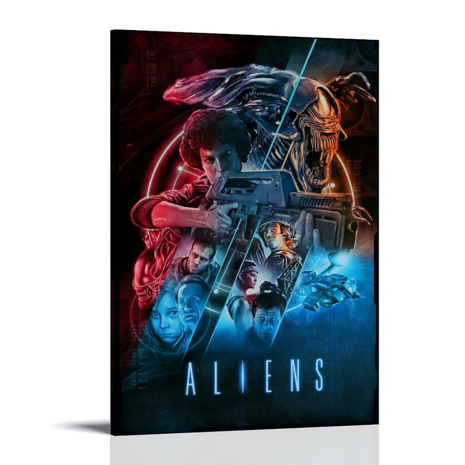 JGNHJC Horror Movie Poster for Bedroom Aesthetic Canvas Art Poster Bedroom Decor Posters 24x36inch(60x90cm), Frame-style-7