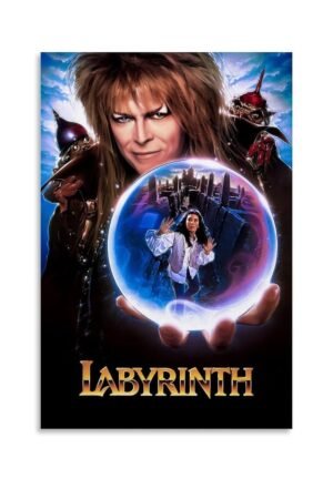 JGNHJC Labyrinth Movie Poster Canvas Wall Art Living Room Posters Bedroom Painting 12x18inch(30x45cm), Unframe-style-1