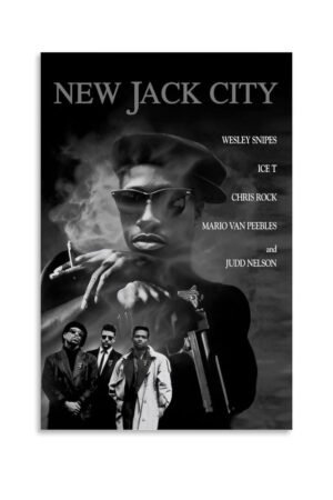 JGNHJC New Jack City Movie Poster Canvas Wall Art Living Room Posters Bedroom Painting 24x36inch(60x90cm), Unframe-style-3