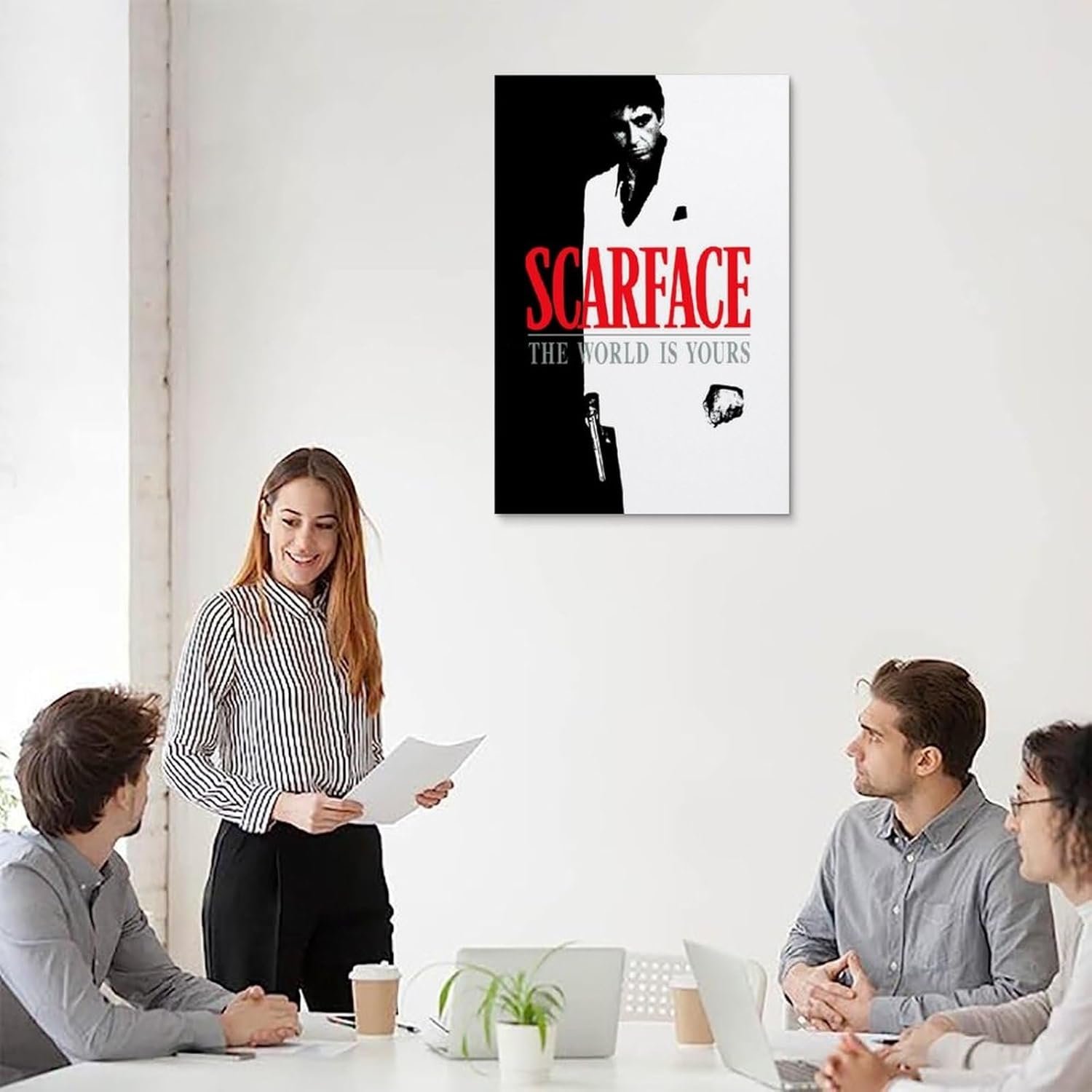 JGNHJC Scarface Movie Poster Canvas Art Poster Bedroom Decor Posters 24x36inch(60x90cm), Unframe-style-12