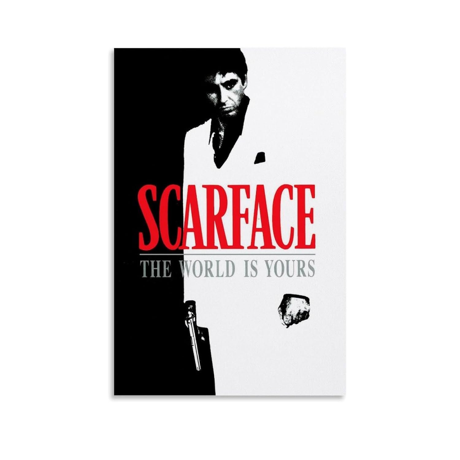JGNHJC Scarface Movie Poster Canvas Art Poster Bedroom Decor Posters 24x36inch(60x90cm), Unframe-style-12