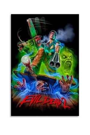 JGNHJC The Evil Dead Poster Horror Movie Posters Canvas Art Poster Bedroom Decor Posters 12x18inch(30x45cm), Unframe-style