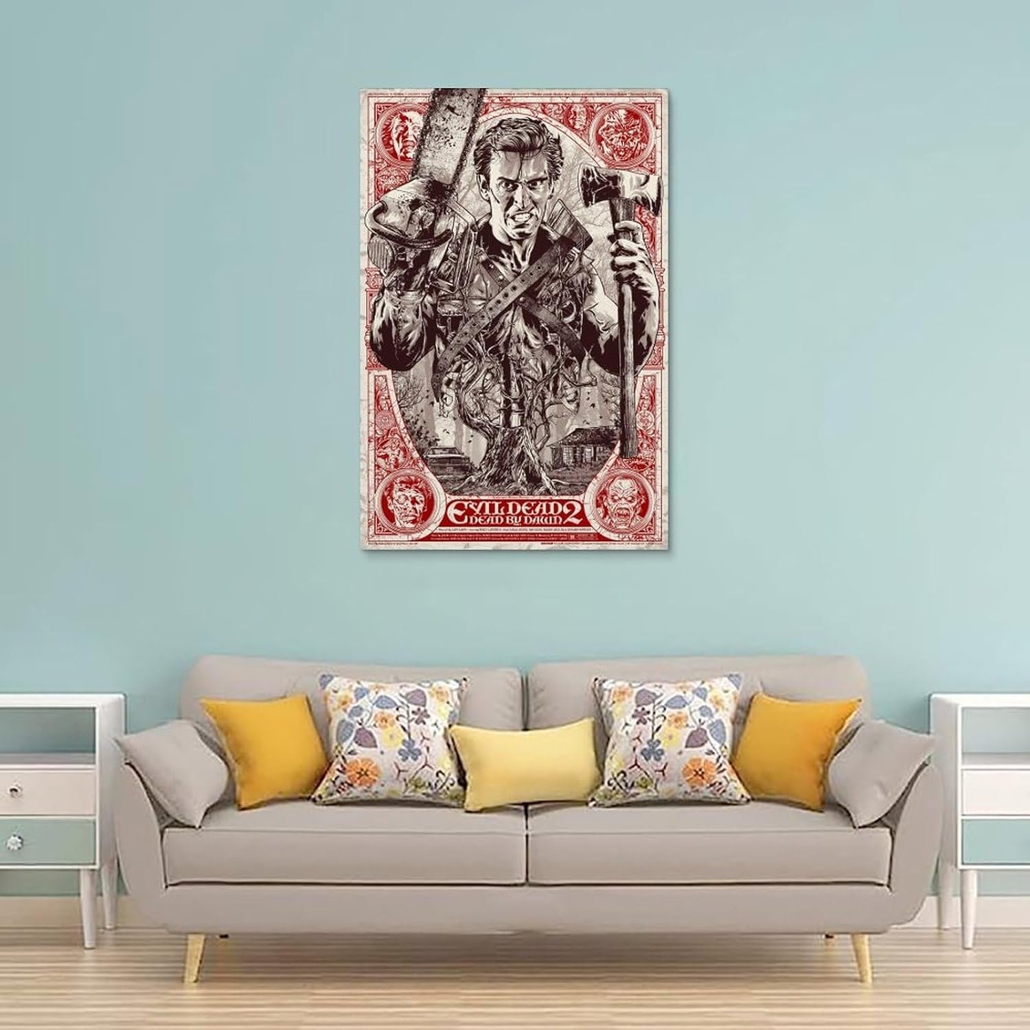 JGNHJC The Evil Dead Poster Horror Movie Posters Canvas Wall Art Living Room Posters Bedroom Painting 24x36inch(60x90cm), Unframe-style-4
