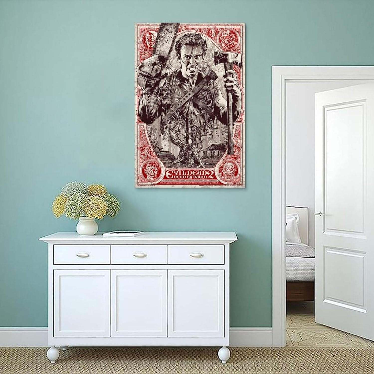 JGNHJC The Evil Dead Poster Horror Movie Posters Canvas Wall Art Living Room Posters Bedroom Painting 24x36inch(60x90cm), Unframe-style-4
