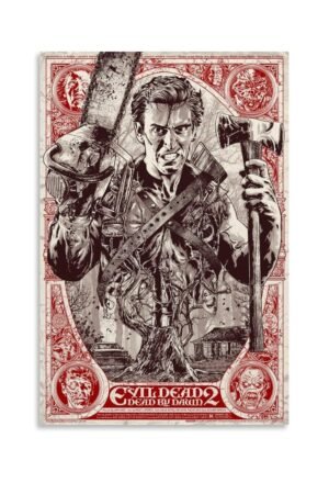 JGNHJC The Evil Dead Poster Horror Movie Posters Canvas Wall Art Living Room Posters Bedroom Painting 24x36inch(60x90cm), Unframe-style-4