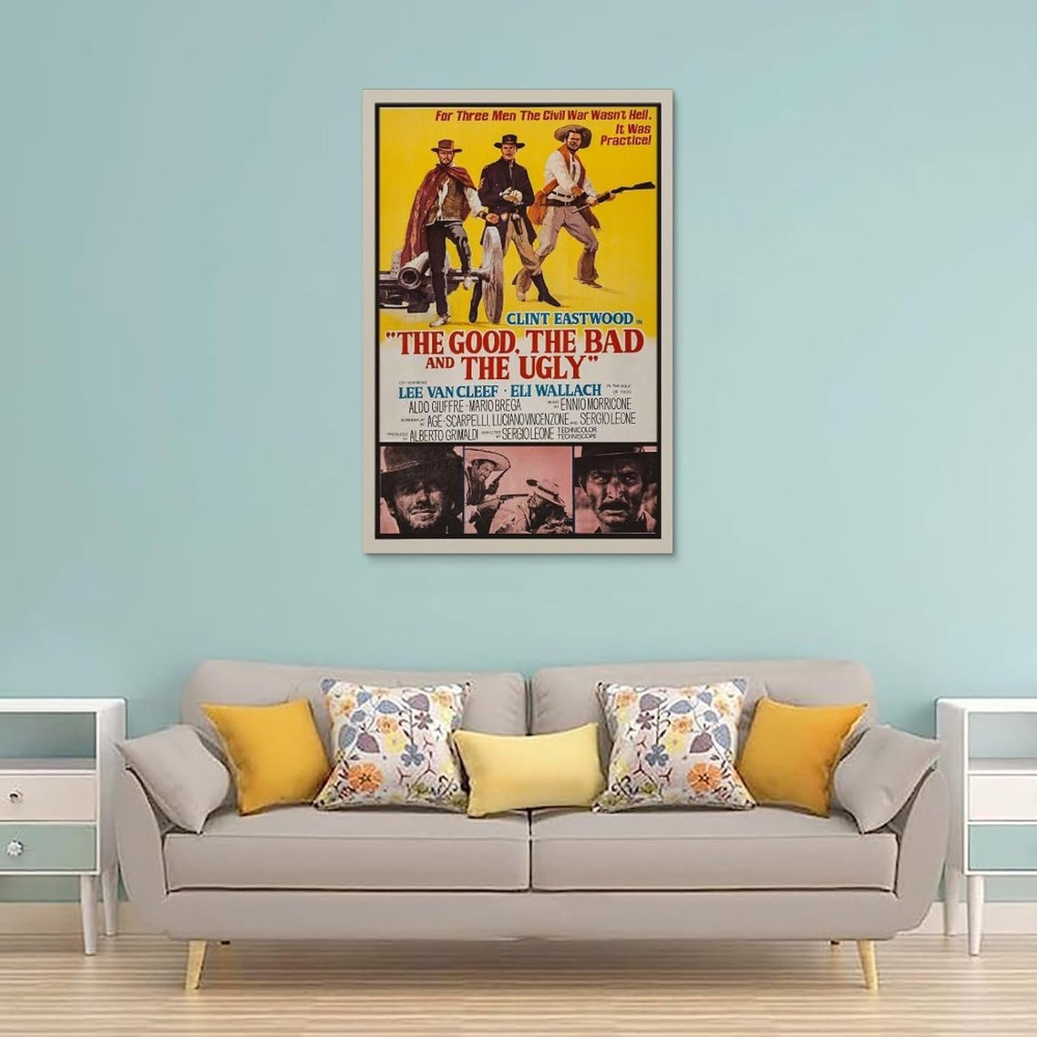 JGNHJC The Good The Bad And The Ugly Movie Poster for Bedroom Aesthetic Canvas Wall Art Living Room Posters Bedroom Painting 20x30inch(50x75cm), Unframe-style-11