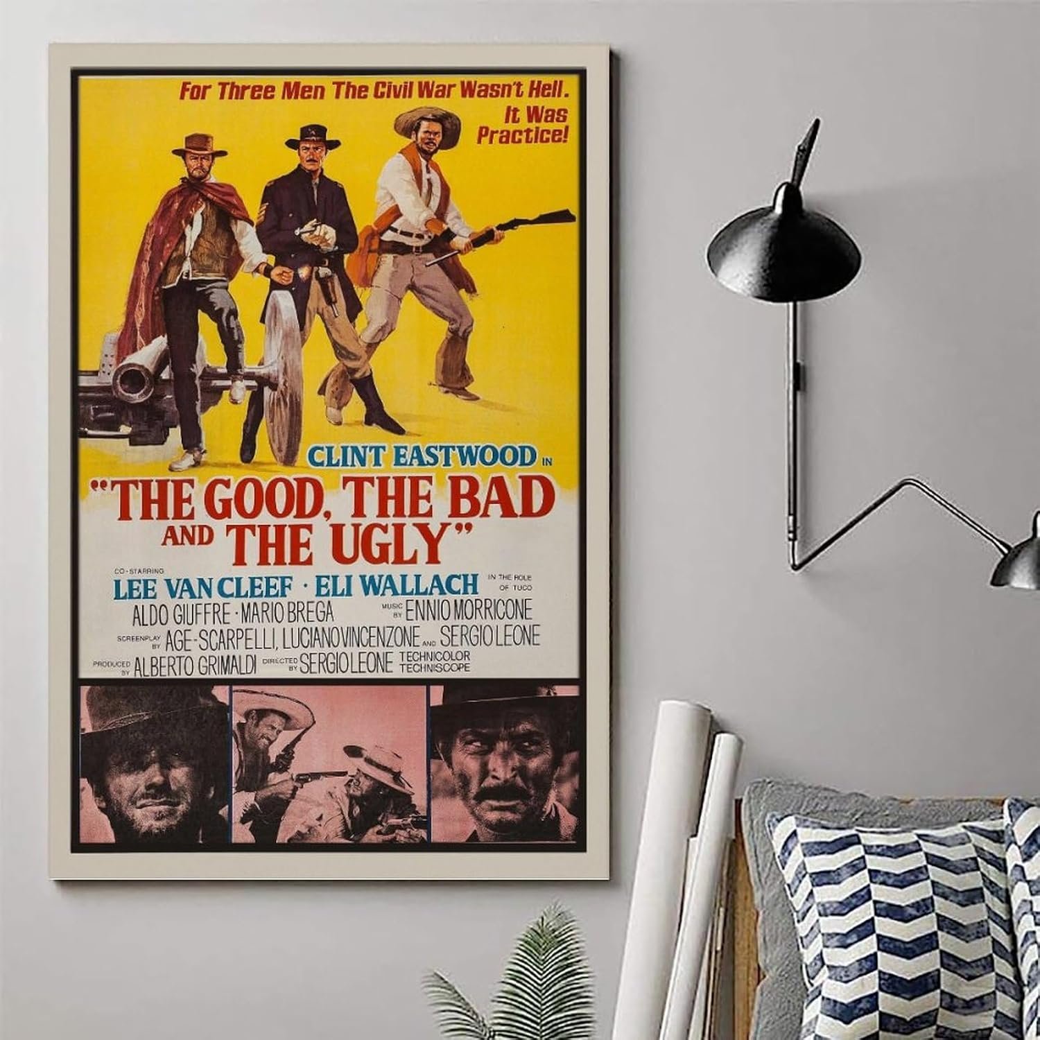 JGNHJC The Good The Bad And The Ugly Movie Poster for Bedroom Aesthetic Canvas Wall Art Living Room Posters Bedroom Painting 20x30inch(50x75cm), Unframe-style-11