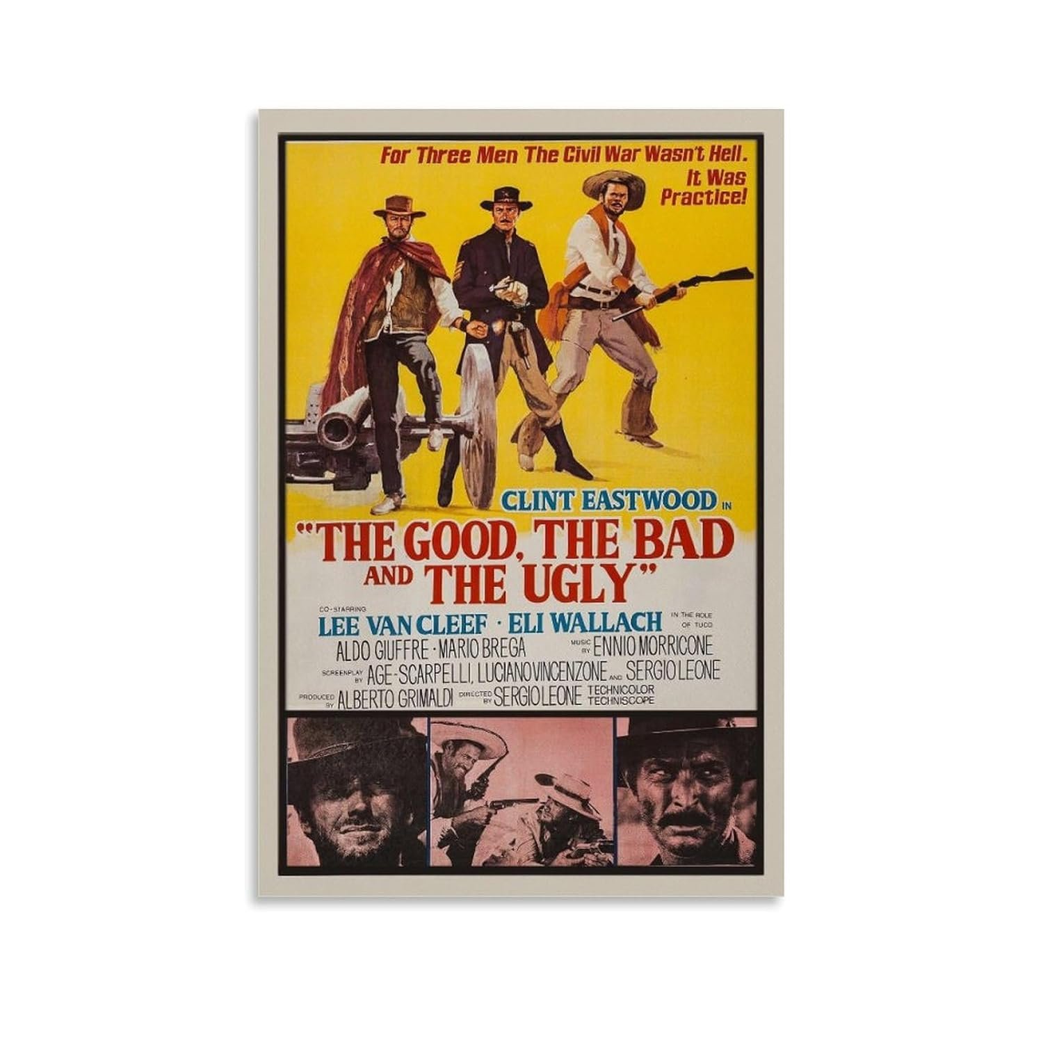 JGNHJC The Good The Bad And The Ugly Movie Poster for Bedroom Aesthetic Canvas Wall Art Living Room Posters Bedroom Painting 20x30inch(50x75cm), Unframe-style-11