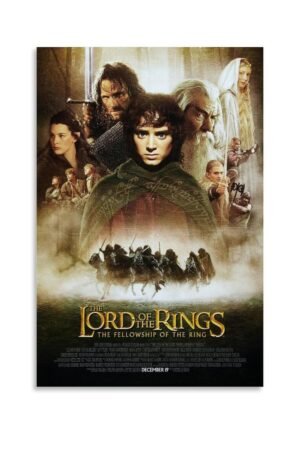 JGNHJC The Lord of The Rings Movie Poster Canvas Wall Art Living Room Posters Bedroom Painting 12x18inch(30x45cm), Unframe-style-5