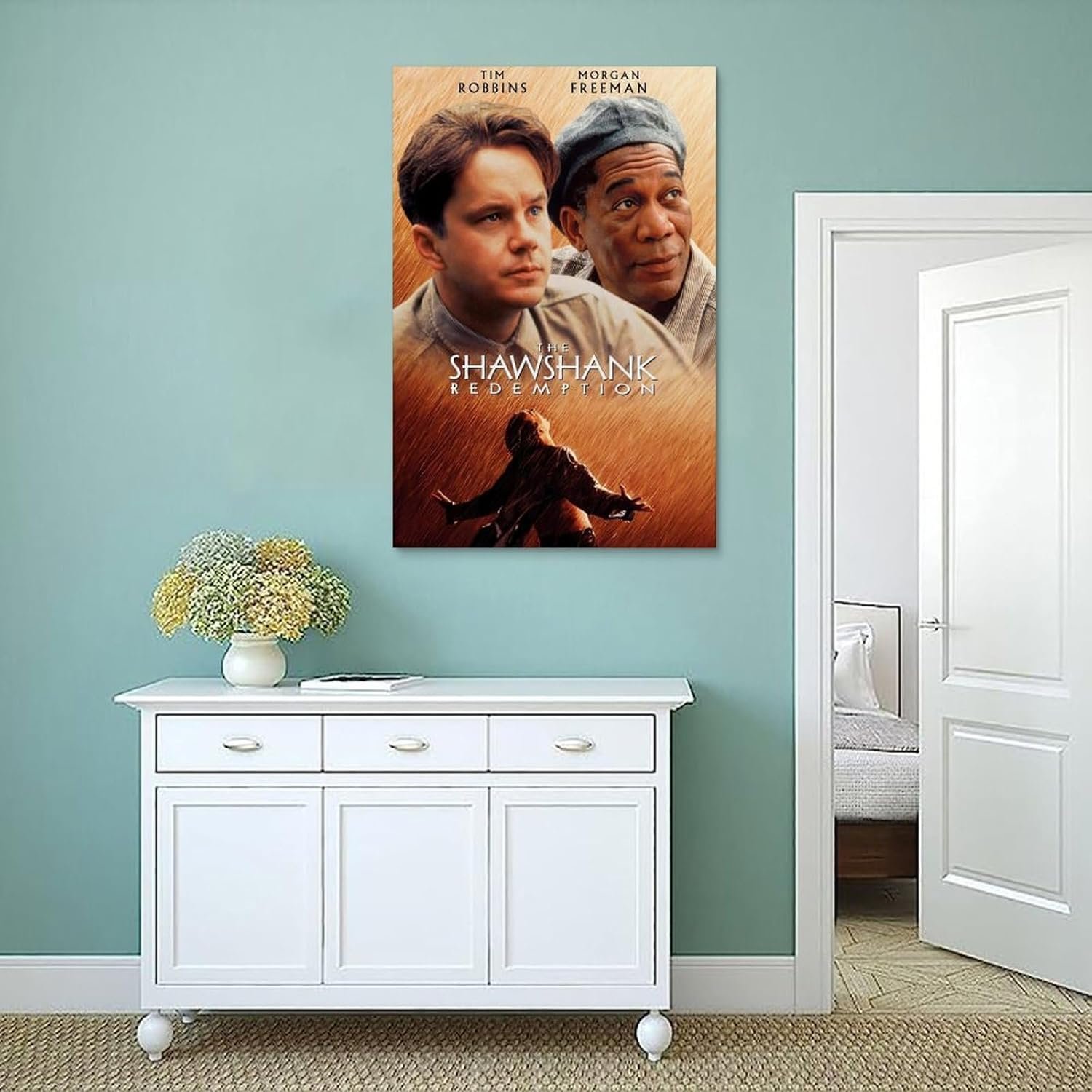 JGNHJC The Shawshank Redemption Classic Movie Poster Canvas Art Poster Bedroom Decor Posters 24x36inch(60x90cm), Unframe-style-5
