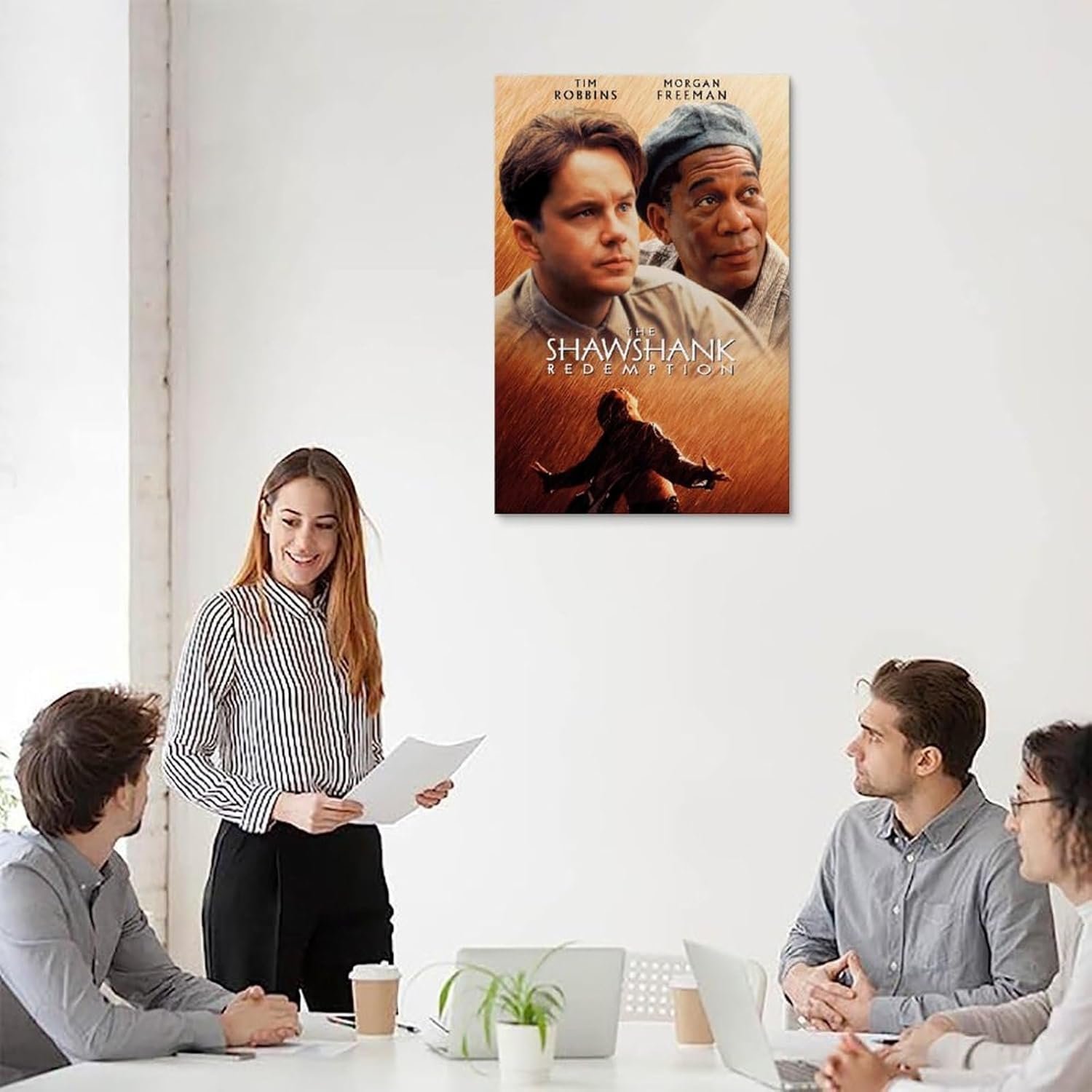 JGNHJC The Shawshank Redemption Classic Movie Poster Canvas Art Poster Bedroom Decor Posters 24x36inch(60x90cm), Unframe-style-5